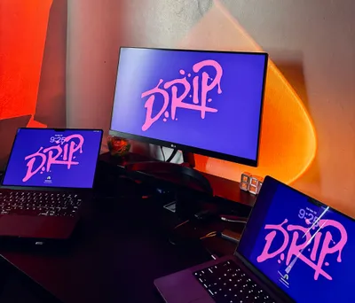 My desk, with a monitor showing a design file